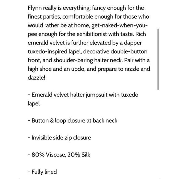 Rachel Antonoff Velvet Jumpsuit Green Flynn Size 10 - Picture 5 of 12